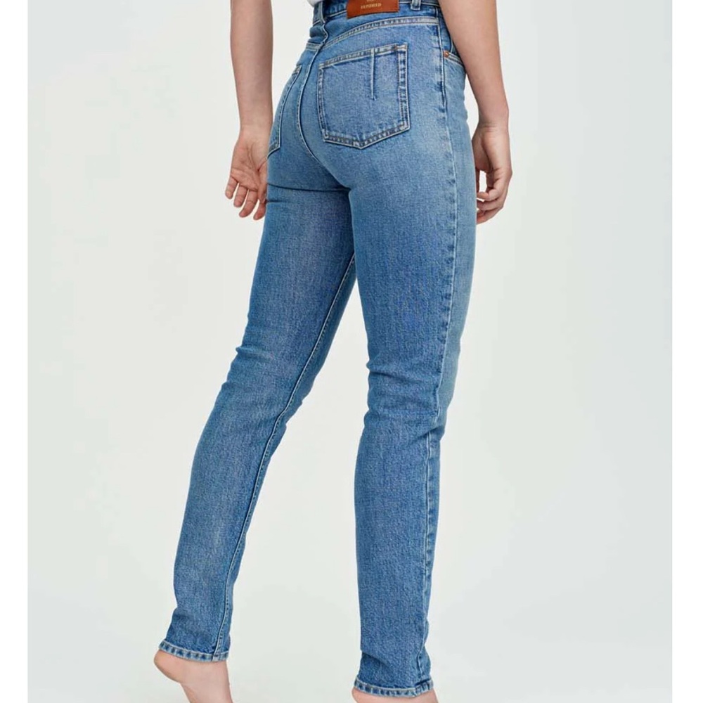 Blue Skinny High-Waisted Jeans